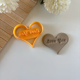 Love You in Heart Cookie Cutter